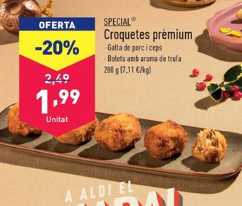 Oferta de Croquetas Premium por 1,99€ en ALDI