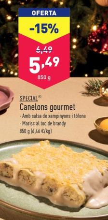 Oferta de Canelons Gourmet por 5,49€ en ALDI