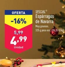 Oferta de Esparragos De Navarra por 4,99€ en ALDI