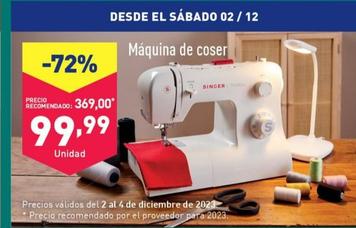 Oferta de Maquina De Coser por 99,99€ en ALDI