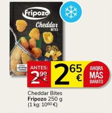 Oferta de Cheddar Bites por 2,65€ en Consum