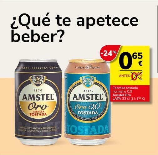 Oferta de Cerveza Tostada Normal  por 0,65€ en Consum