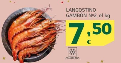 Oferta de Langostino Gambon por 7,5€ en HiperDino