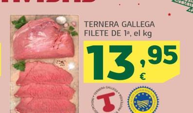 Oferta de Ternera Gallega Filete De 1 por 13,95€ en HiperDino