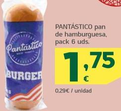 Oferta de Pantastico -pan De Hamburguesa por 1,75€ en HiperDino