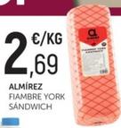 Oferta de Fiambre York Sandwich por 2,69€ en Comerco Cash & Carry