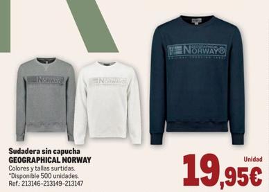 Oferta de Geographical Norway - Sudadera Sin Capucha por 19,95€ en Makro
