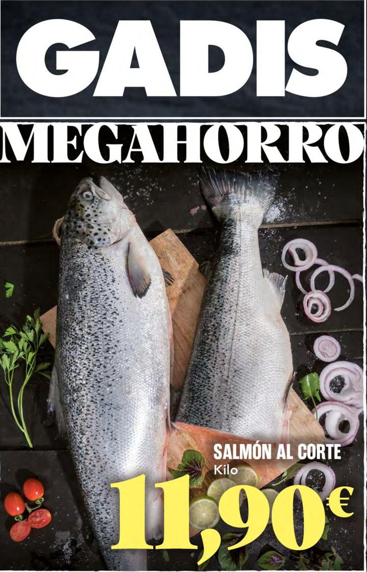 Oferta de Salmon Al Corte por 11,9€ en Gadis