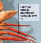Oferta de Cuerpos Crudos Grandes De Cangrejo Rojo en La Sirena