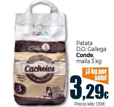 Oferta de Conde - Patata D.o. Gallega por 3,29€ en Unide Supermercados