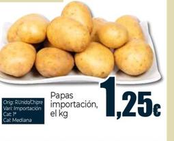 Oferta de Papas Importacion por 1,25€ en Unide Supermercados