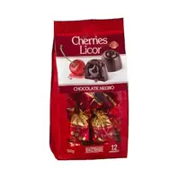 Oferta de Bombones cereza al licor Hacendado con chocolate negro por 1,9€ en Mercadona