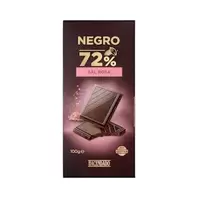 Oferta de Chocolate negro 72% cacao Hacendado con sal rosa por 1,85€ en Mercadona