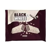 Oferta de Barritas de barquillo Black & White Hacendado bañadas de cobertura blanca por 1,5€ en Mercadona