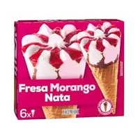 Oferta de Helado cucurucho fresa nata por 2,45€ en Mercadona