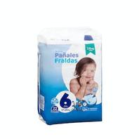 Oferta de Pañales bebé talla 6 de 17-28 kg Deliplus por 6,3€ en Mercadona