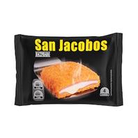 Oferta de San Jacobos empanados de york y queso Hacendado ultracongelados por 1,25€ en Mercadona