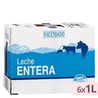 Oferta de Leche entera Hacendado por 5,4€ en Mercadona