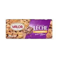 Oferta de Chocolate con leche Valor almendras enteras por 4,35€ en Mercadona