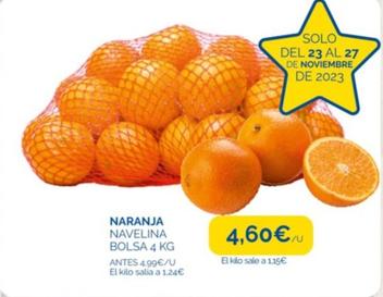 Oferta de Naranja Navelina Bolsa por 4,6€ en La Despensa Express