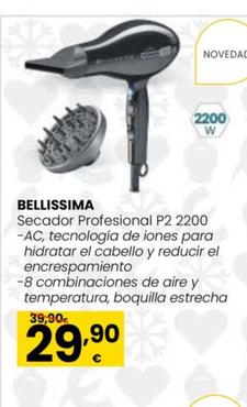 Oferta de Bellissima - Secador Profesional P2 2200 por 29,9€ en Eroski