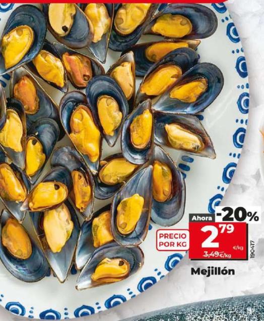 Oferta de Mejillon por 2,79€ en Dia