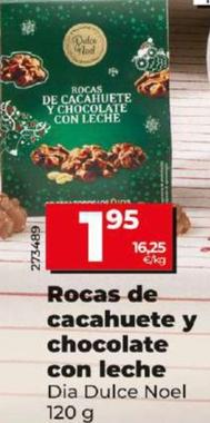 Oferta de Rocas De Cacahuete Y Chocolate Con Leche por 1,95€ en Dia