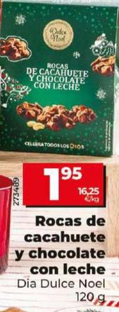 Oferta de Dia Dulce Noel - Rocas De Cacahuete Y Chocolate Con Leche por 1,95€ en Dia