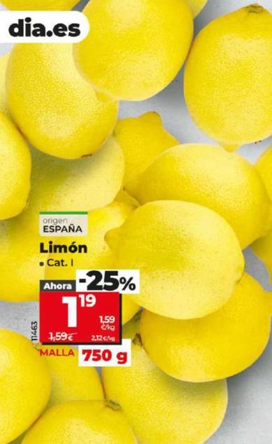 Oferta de Limon por 1,19€ en Dia