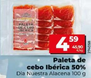 Oferta de Paleta De Cebo Iberica por 4,59€ en Dia