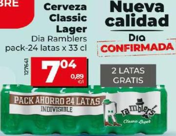 Oferta de Cerveza Classic Lager por 7,04€ en Dia