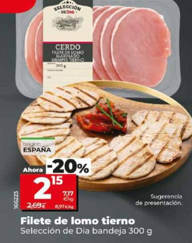 Oferta de Filete De Lomo Tierno por 2,15€ en Dia