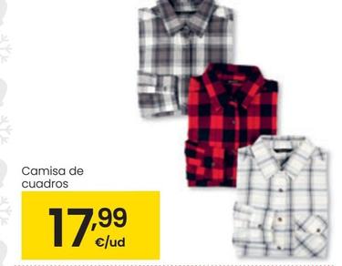 Oferta de Camisa De Cuadros por 17,99€ en Eroski