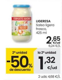 Oferta de Salsa Ligera Frasco por 2,65€ en Eroski
