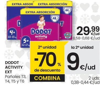 Oferta de Dodot Activity Ext - Panales T3 por 29,99€ en Eroski