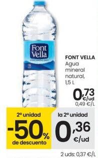 Oferta de Agua Mineral Natural por 0,73€ en Eroski