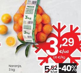 Oferta de Naranja 3 Kg por 3,29€ en Eroski