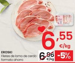 Oferta de Filetes De Lomo De Cerdo Formato Ahorro por 6,55€ en Eroski