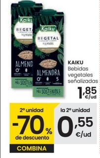 Oferta de Bebidas Vegetales Senalizadas por 1,85€ en Eroski