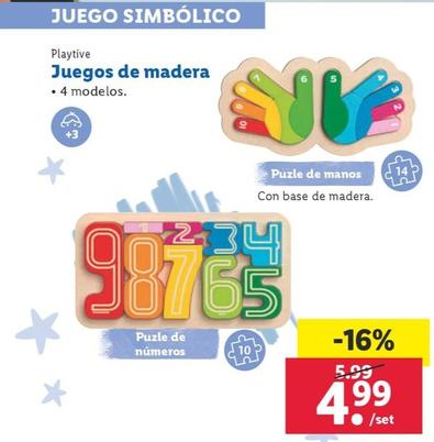 Oferta de Juegos De Madera  por 4,99€ en Lidl