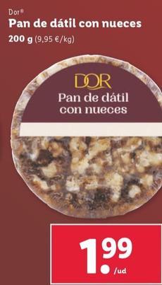 Oferta de Dor - Pan De Datil Con Nueces por 1,99€ en Lidl