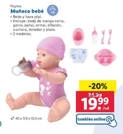 Oferta de Muneco Bebe por 19,99€ en Lidl