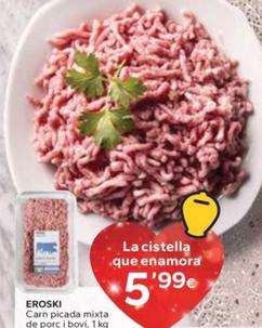 Oferta de Carn Picada Mixta De Porc I Bovi por 5,99€ en Caprabo