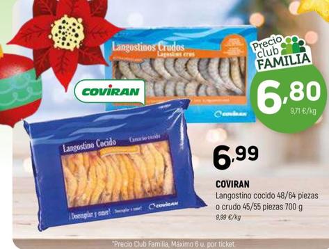 Oferta de Langostinos por 6,99€ en Coviran