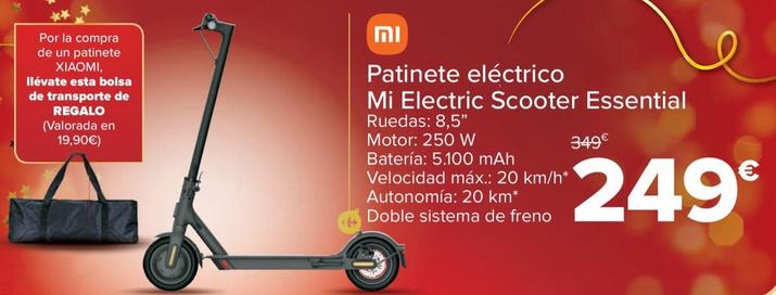 Oferta de Patinete Eléctrico Mi Electric Scooter Essential por 249€ en Carrefour