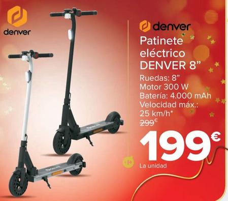 Oferta de Denver - Patinete Eléctrico Denver 8” por 199€ en Carrefour