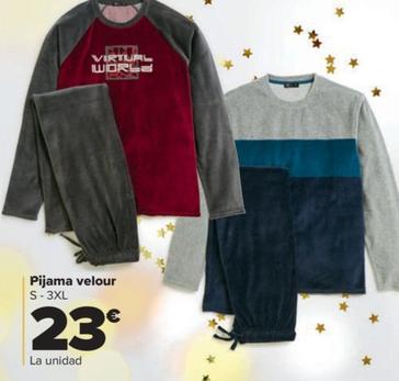 Oferta de Pijama Velour por 23€ en Carrefour