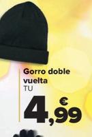 Oferta de Gorro Doble Vuelta por 4,99€ en Carrefour