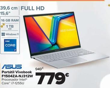 Oferta de Portátil Vivobook F1504ZA-NJ312W por 779€ en Carrefour