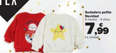 Oferta de Sudadera Pelito Navidad por 7,99€ en Carrefour